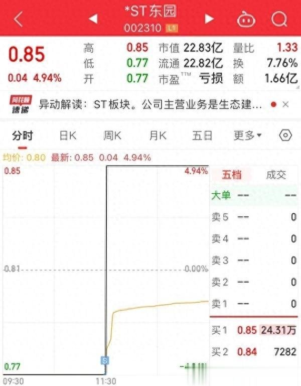 杠杆配资网站 重整预期! *ST东园地天翻转2连板 11万股东狂欢